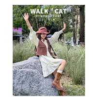 Martens, ретро джинсовые универсальные ботинки, из натуральной кожи, средней длины