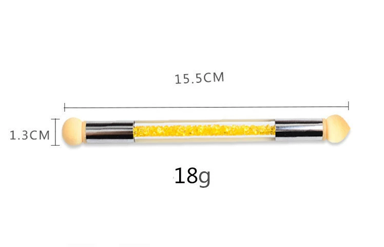 Công cụ làm móng mới Gradient Pen Smudge Pen Point Marker Quang trị liệu Màu keo dính Miếng bọt biển đầu đôi Thanh que - Công cụ Nail