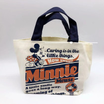  Japanese-style cute cartoon Minnie rice box bag open lunch bag Hand-carried bento bag portable bag with rice girl