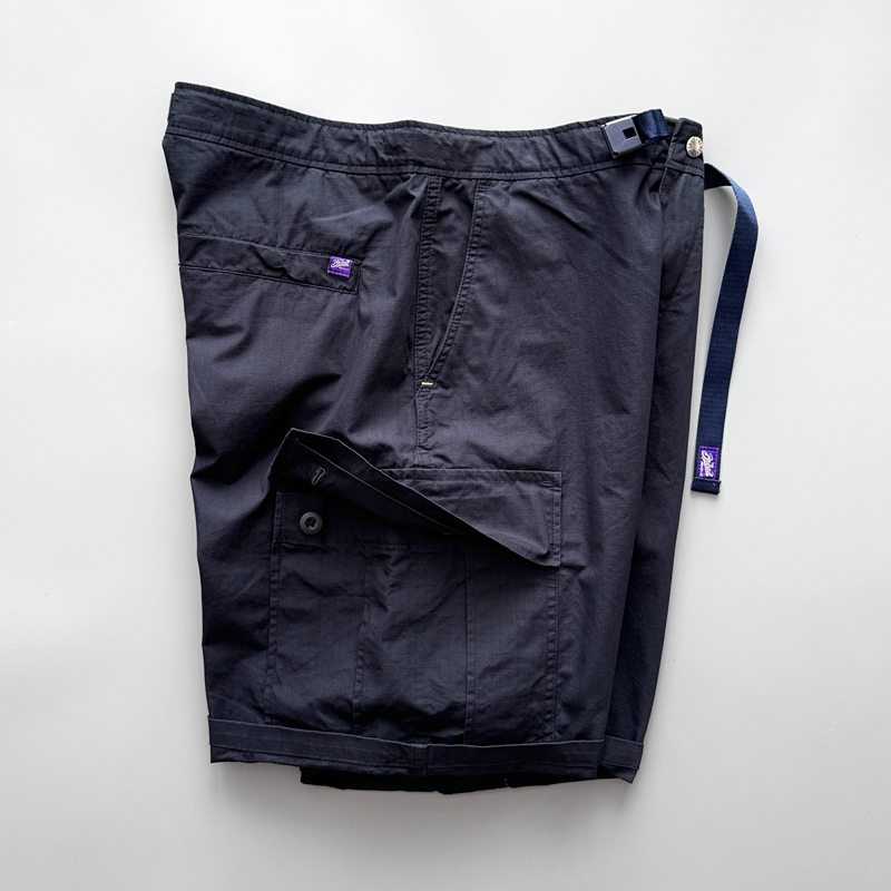 4311 Hidden Pocket Fabric! Summer Thin Japanese-Style Purple Label Work Shorts for Men, Loose Straight-Leg Multi-Pocket Five-Point Shorts