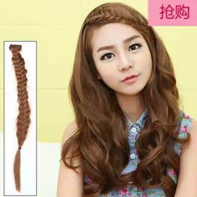 New wig handmade braids fishbone braids female twist long braids bangs braided twist braids simulation wig