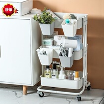 With cart small hanging bucket hanging basket portable storage home beauty salon kitchen tableware plastic box Pen Holder