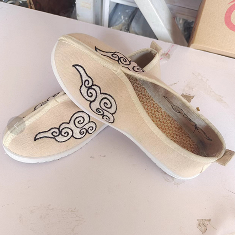 Costume shoes, single shoes, men's cloth shoes, Chinese cloth shoes, ancient men's and women's shoes, opera performances, black cloth shoes, Beijing cloth shoes