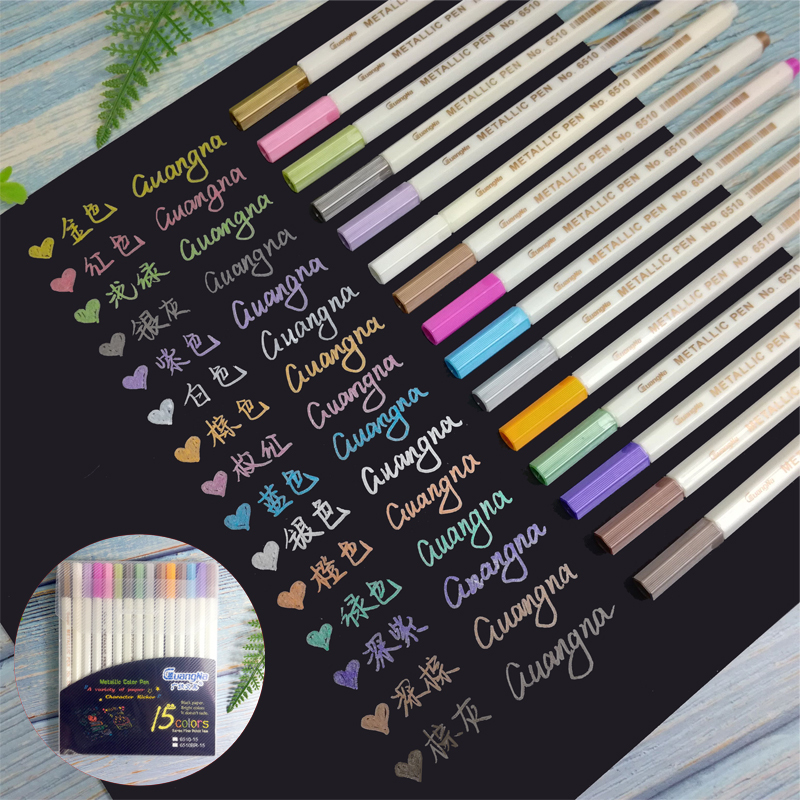 A Set of Handmade DIY Photo Album Tools and Materials LAOSHU Photo Album Pen Black Card Album Paint Pen Colorful Metal Pen
