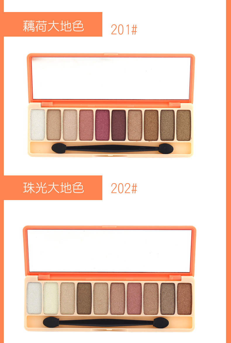 Trang điểm Peach Blossom Phấn mắt đầy màu sắc Palette Colour Lasting Repair Blush Natural Color Lip Gloss Lipstick Makeup - Bộ sưu tập trang điểm bảng màu mắt clio