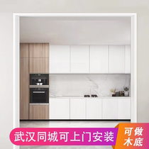 Wuhan package installation stainless steel extremely narrow door cover elevator entrance door balcony pass window cover arched arc edge