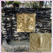 Jiahui sandstone relief mural background wall hotel garden landscape villa home decoration water jet pool elephant head