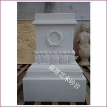 Jiahui sandstone relief garden landscape sculpture hotel villa indoor and outdoor porch carved pillar pier flower bowl flowerpot