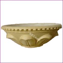 Jiahui Sandstone Glass Fiber Reinforced Plastic Sculpture Garden Landscape Villa Leisure Club Decorated European Leaf Flower Pot Flower Pot