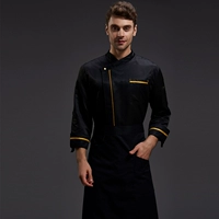 Черный лонгслив, водонепроницаемый фартук