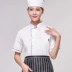 Quần áo làm việc đầu bếp mùa hè phần mỏng ngắn tay nam nữ nhà bếp nhà hàng khách sạn nhà hàng cộng với quần áo tùy chỉnh kích thước quần bếp 