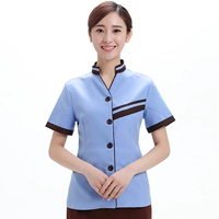 XS-Новинка, синий, с V-образным вырезом и двумя планками для чистки, с короткими рукавами