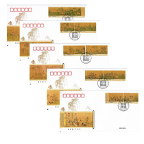 First day cover 2005-25 Luoshen Fu special stamps Head office cover Top ten famous painting themes in ancient China