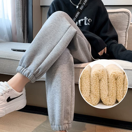 Бархатные демисезонные модные утепленные штаны, коллекция 2021