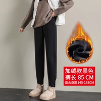 Бархатные черные штаны, ростомер, 85см