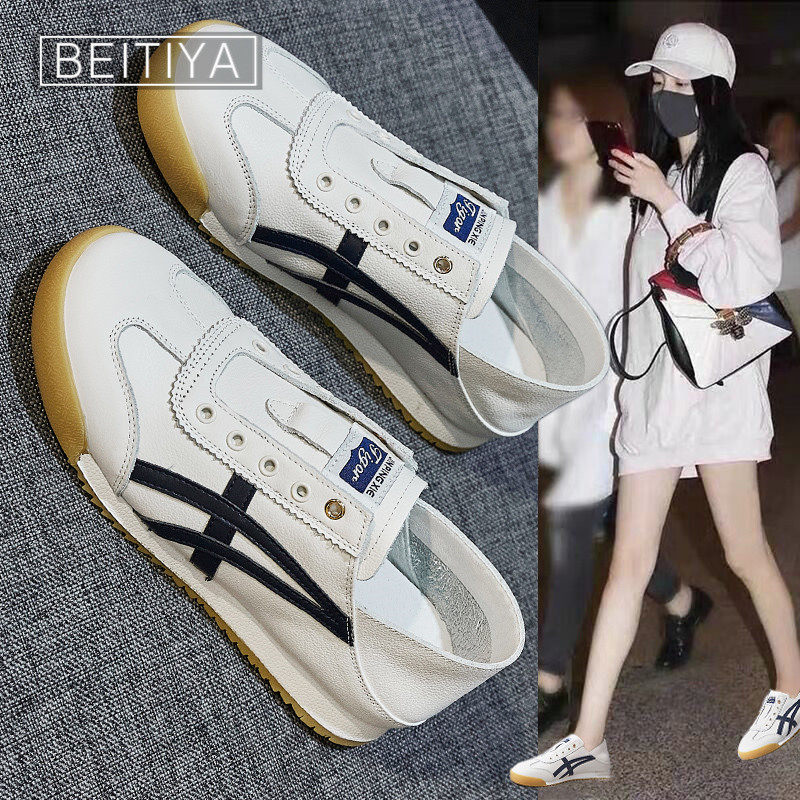 Slip-on slip-on shoes women's 2022 summer new flat-soled shoes thin all-match small fragrance casual small white shoes