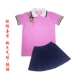 Quần áo mùa hè mẫu giáo cho trẻ em đồng phục cotton ngắn tay đồng phục lớp học quần áo trẻ em sáu mươi mốt - Đồng phục trường học / tùy chỉnh thực hiện