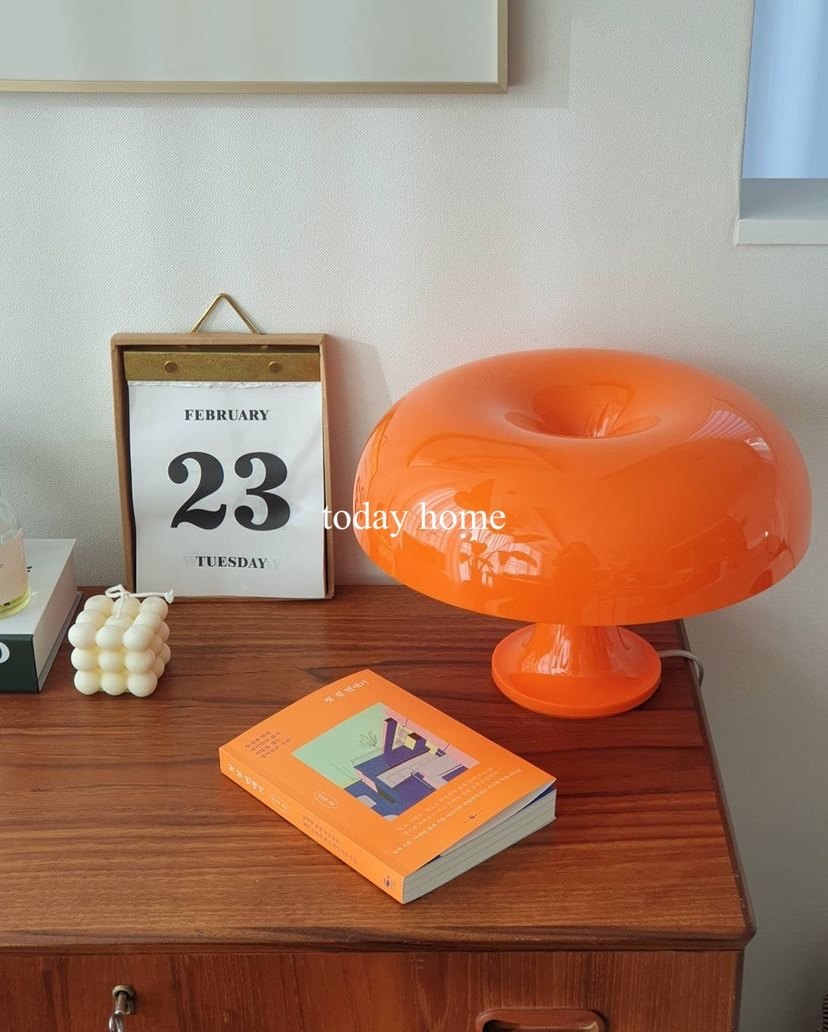 today home Nordic medieval style mushroom lamp ins Korean blogger homestay bedside lamp Danish table lamp