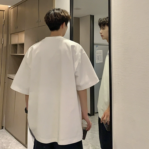 Летняя хлопковая ретро футболка, оверсайз, в американском стиле