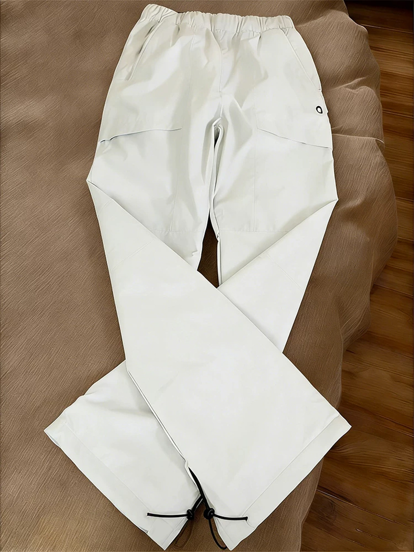 White American-Style Softshell Pants for Men and Women, Winter Three-Proof Fleece-Lined Pants, Waterproof and Windproof Outdoor Sports Hiking Pants