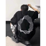 Бордовая дизайнерская футболка, европейский стиль, стиль «Хай стрит», в американском стиле, короткий рукав, тренд сезона