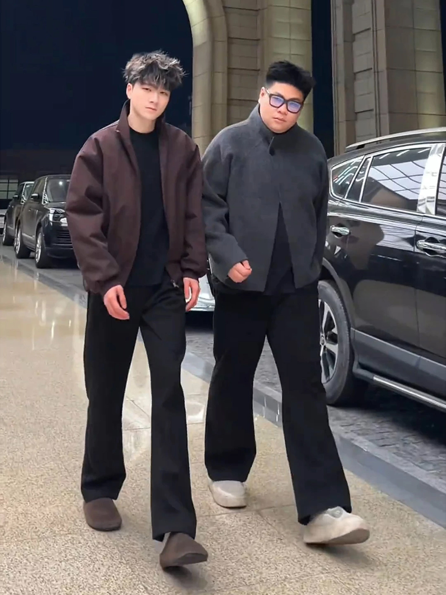 Black Woolen Straight-Leg Trousers for Men, Winter Thickened Pants, Suitable for Thick Legs and Large Hips, Slimming, Straight-Leg, Slightly Flared Pants