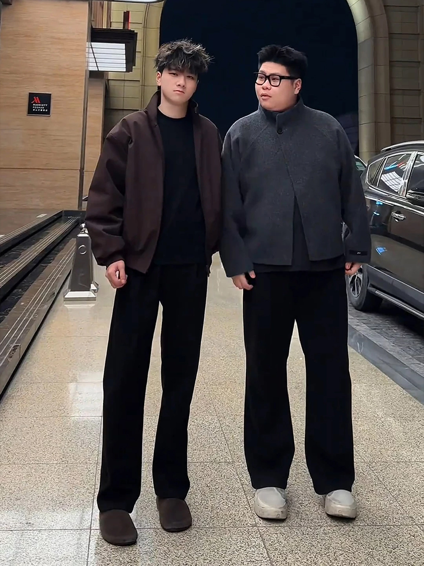 Black Woolen Straight-Leg Trousers for Men, Winter Thickened Pants, Suitable for Thick Legs and Large Hips, Slimming, Straight-Leg, Slightly Flared Pants