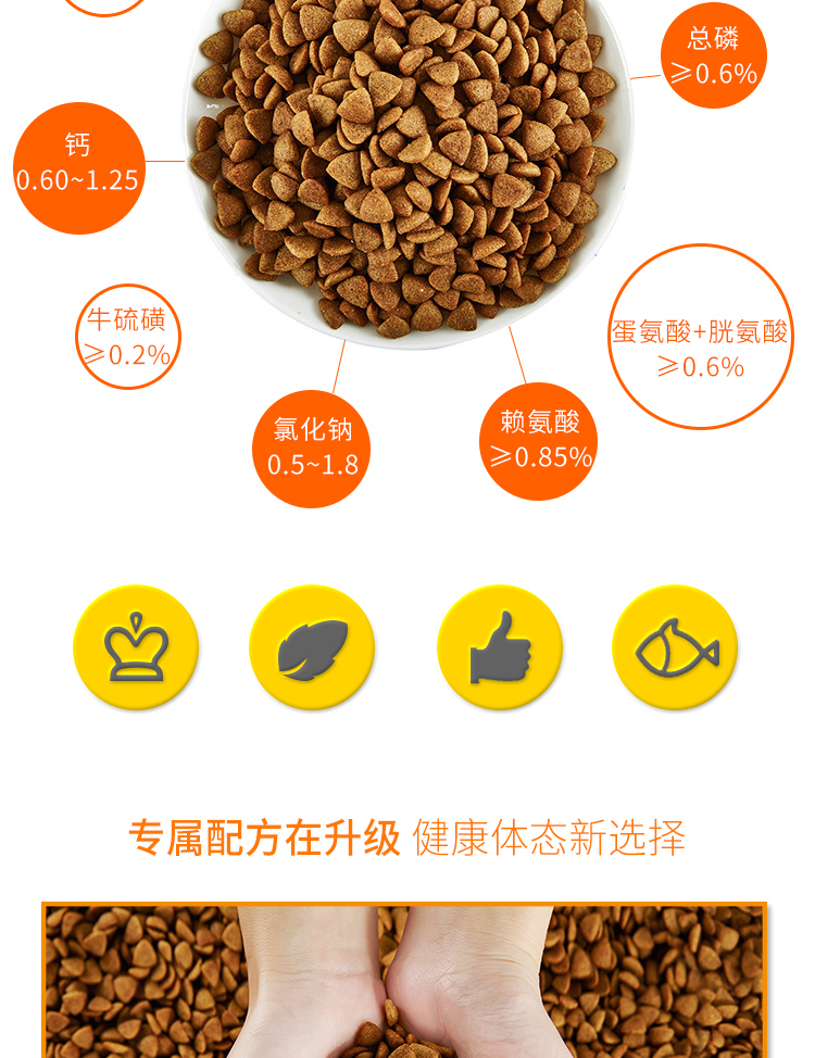 Thức ăn cho mèo Lingdi thức ăn tự nhiên gói 1,5kg vào mèo con mèo con mèo già mèo dinh dưỡng làm đẹp tóc ít muối tiếng Anh thức ăn cho mèo ngắn - Cat Staples royal canin cho mèo con