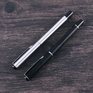 【带笔头+吸墨器】可加墨钢笔式银毛笔