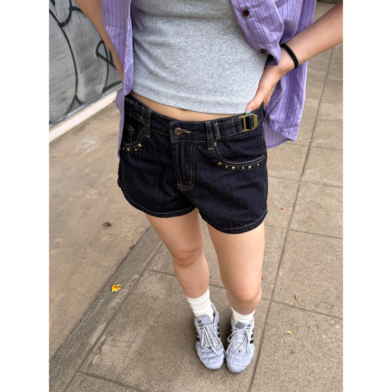 Chuanchuan Also Has Studded Denim Shorts for Women, New Summer Design, American Style, Adjustable Waist, Hot Girl Thin Hot Pants