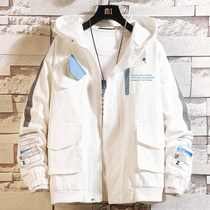 Mens autumn jacket Mens spring and autumn trend high school students autumn 2020 new mens jacket handsome and functional