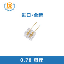 Imported music earphone socket long pin female seat 0 78 pin with earphone cord use single price