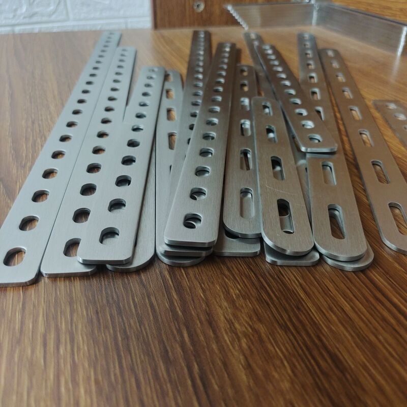 Stainless Steel Perforated Flat Iron Bar, Multi-Functional Thickened Modification Bracket Connecting Piece, Rust-Resistant