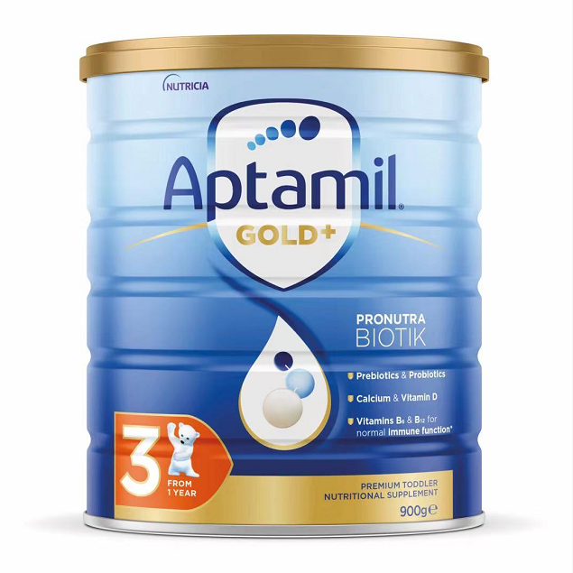 Aptamil Gold loves his three stages of gold package three stages of baby milk powder 900g