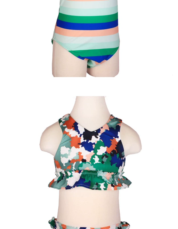 GYBOREE Bikini Beach chia đôi kem chống nắng cho bé gái Đồ bơi chống tia UV Trẻ lớn 4-14 tuổi - Bộ đồ bơi của Kid