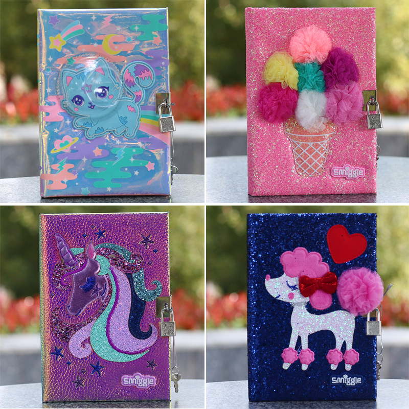 SPOT SPECIAL OFFER AUSTRALIA SMIGGLE 편지지 학생 A5 필기 노트북 잠금  번호 일기