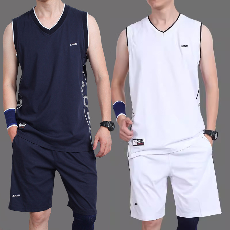 🏀 Summer basketball uniform set, custom printed competition training ...