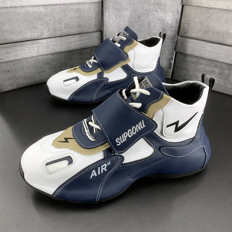 Winter men's plus suede sports casual shoes Korean version trendy shoes 100 hitch hiking men's shoes net red bag bottom shoes student shoes