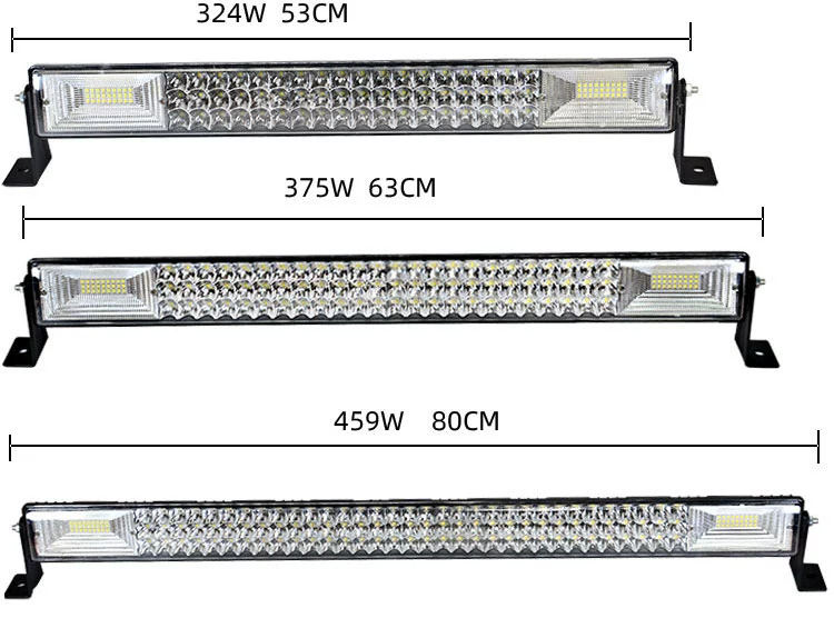 Auto LED Long Spotlight 12 Volts 24V Truck Mid -Net Ultra -Light Light Light Flash lóe lên trên mái nhà đèn gầm ô tô gương chiếu hậu