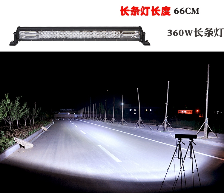 Auto LED Long Spotlight 12V24V Light Super Siêu sáng Mid -NET Vụ nổ đèn flashway Sửa đổi đèn Universal Bar Light led mí oto gương lồi oto