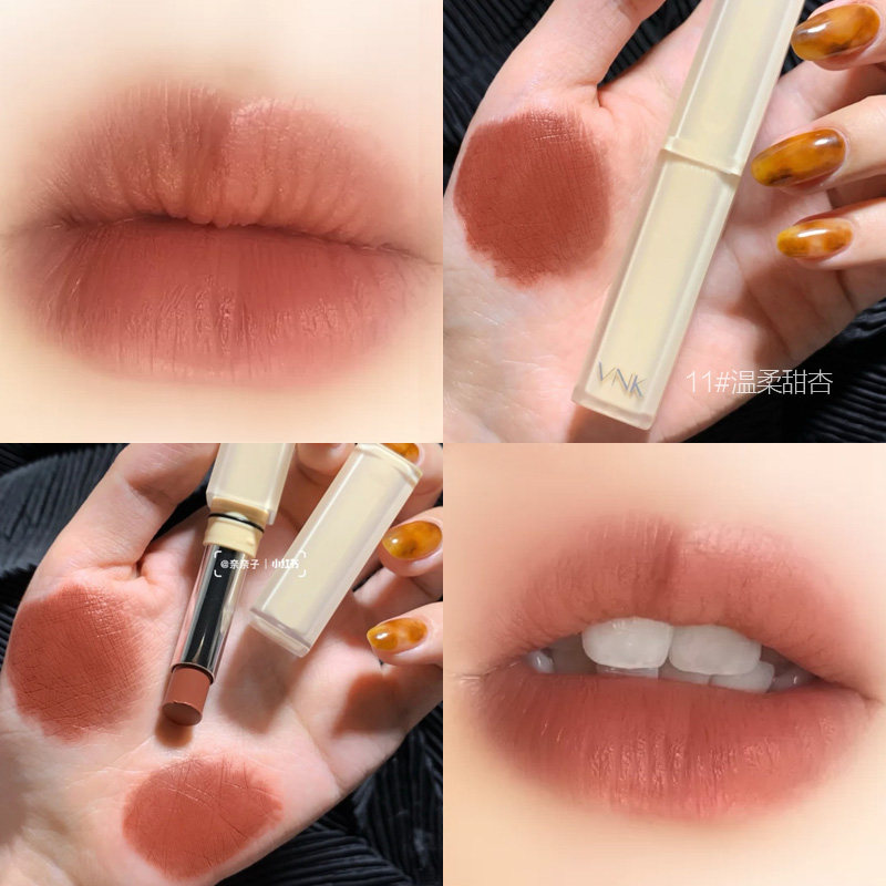 vnk squared sugar lipstick red 11 official flagship store art gallery lip glazed lip Naked Cream Almond-coloured small crowdbrand s02