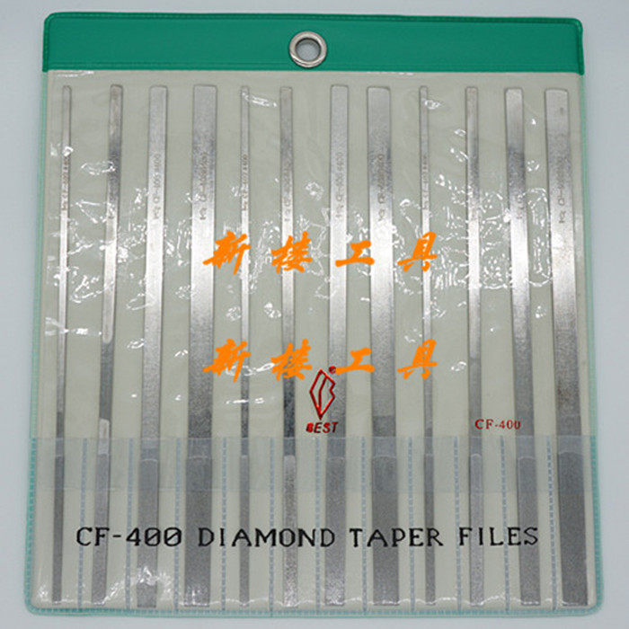 Taiwan Yipin Diamond File Alloy File Flat File CF-400 400# Mixed with Grain Size