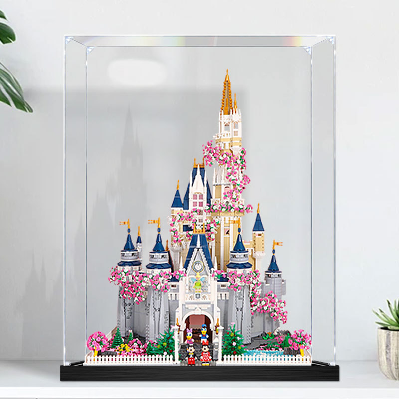 Acrylic Display Box Romantic Cherry Blossom Dream Castle Suitable for Lego 71040 Disney Wedding Garden Dustproof Acrylic Display Box Romantic Cherry Blossom Dream Castle Suitable for Lego 71040 Disney Wedding Garden Dustproof