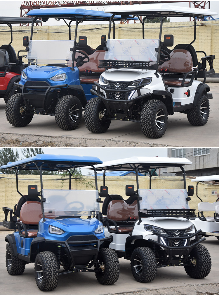 Гольф-кары 4-8座高尔夫球车物业巡逻车电动观光车楼盘看房车景区游览观光车