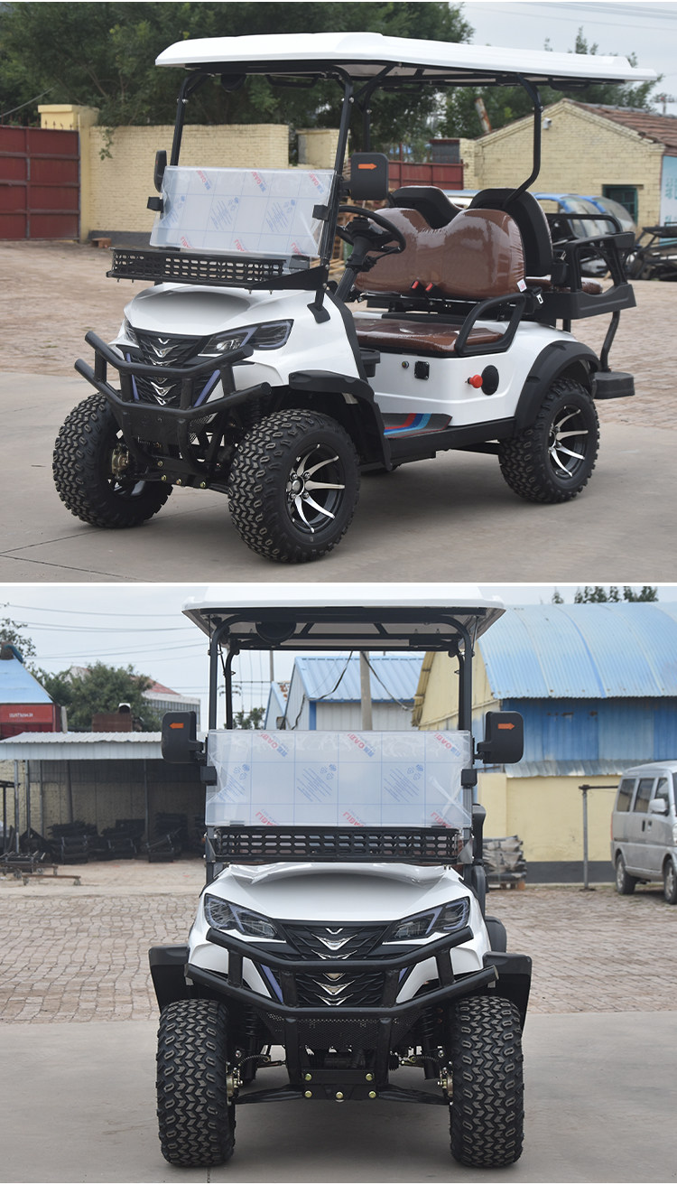 Гольф-кары 4-8座高尔夫球车物业巡逻车电动观光车楼盘看房车景区游览观光车