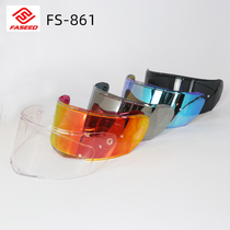 faseed FS-861 carbon fiber helmet special lenses original black tea silver plated red plated blue high-definition lenses