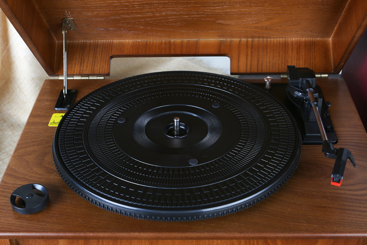đầu đĩa than audio technica	 Hengxin mới cổ điển nhỏ bằng gỗ vinyl máy ghi âm retro máy ghi âm máy CD - Máy hát dau dia than