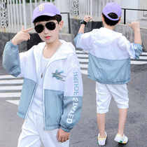 Boys  sunscreen clothes summer thin 2021 new childrens sunscreen clothes middle and large childrens coats boys sunscreen shirts breathable