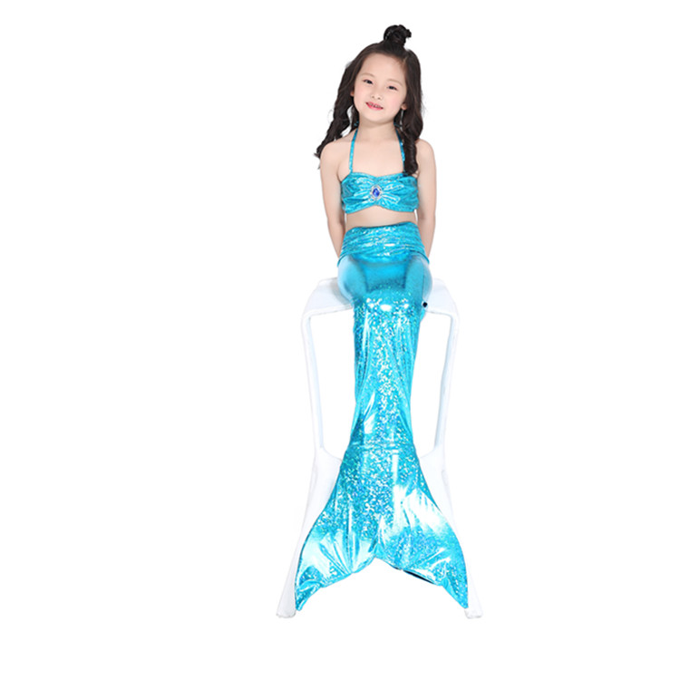 Quần áo bơi cho bé gái Nàng tiên cá Công chúa Nàng tiên cá Đầm bơi Cô gái đi biển Chia bikini - Bộ đồ bơi của Kid bộ bơi cho bé