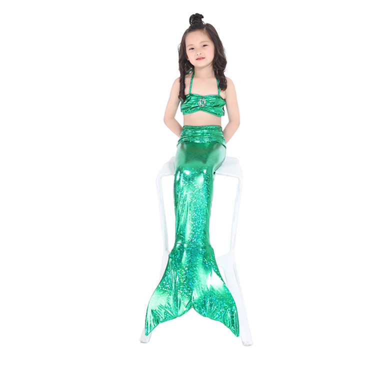 Quần áo bơi cho bé gái Nàng tiên cá Công chúa Nàng tiên cá Đầm bơi Cô gái đi biển Chia bikini - Bộ đồ bơi của Kid bộ bơi cho bé